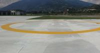 Caserme VDA Aosta:Realizzazione di segnaletica su pista di atterraggio elicottero-fine lavori